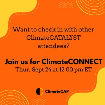 Cover Image for ClimateCONNECT: ClimateCATALYST Attendees