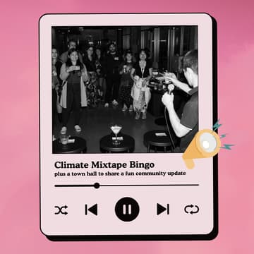 Cover Image for online climate mixtape bingo (+ online community update)
