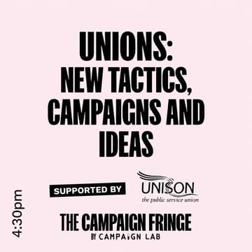 Cover Image for Unions: New Tactics, Campaigns and Ideas