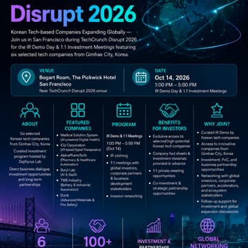 Cover Image for Korean Tech-based Companies Expanding to Global_TechCrunch USA