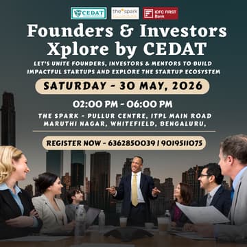 Cover Image for Founders & Investors Xplore by CEDAT