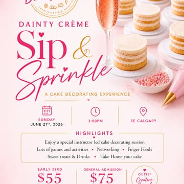 Cover Image for Dainty Crème Sip and Sprinkle