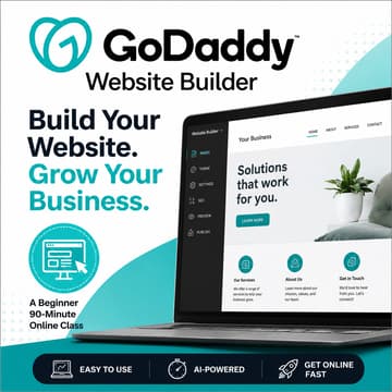 Cover Image for GoDaddy Website Builder 101: Build Your First Business Website