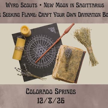 Cover Image for New Moon in Sagittarius • The Seeking Flame: Craft Your Own Divination Board