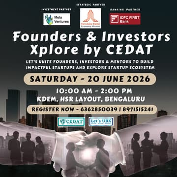 Cover Image for Founders & Investors Xplore by CEDAT