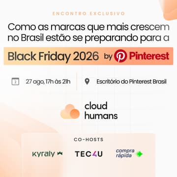 Cover Image for Pinterest convida as marcas que mais crescem no 🇧🇷 para abrir o playbook da Black Friday 2026