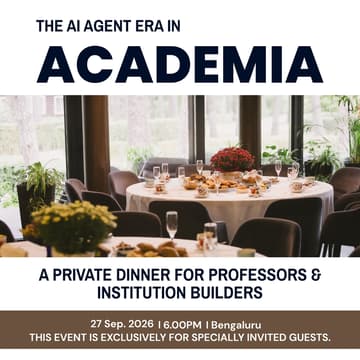 Cover Image for The AI Agent Era in Academia: A Private Dinner for Professors & Institution Builders