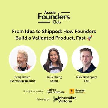 Cover Image for AFC presents From Idea to Shipped: How Founders Build a Validated Product, Fast 🚀