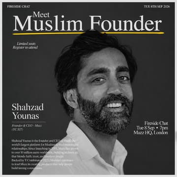 Cover Image for Meet Muslim Founder: Shahzad Younas - CEO @ Muzz