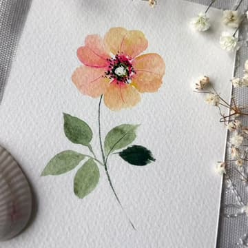Cover Image for Paint Watercolor Beautiful Flowers from Simple Dots! — Live Beginner Workshop