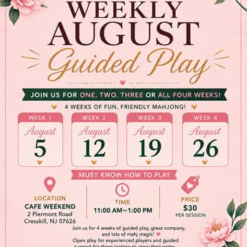 Cover Image for Aug 12 Guided Play @cafeweekend