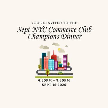 Cover Image for NYC Commerce Club Champions Dinner