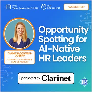 Cover Image for AI for HR Community Workshop Sponsored by Clarinet: Opportunity Spotting for AI-native HR Leaders
