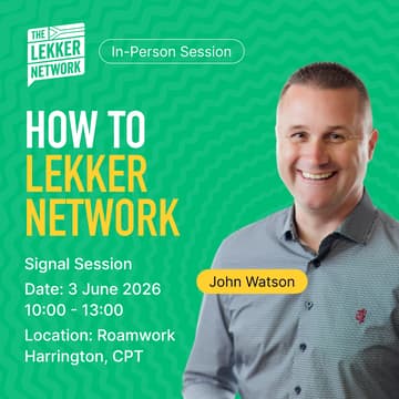 Cover Image for How To Lekker Network | Signal Session Hosted by John Watson