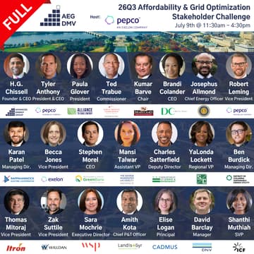 Cover Image for AEG DMV 26Q3 Stakeholder Challenge: Affordability & Grid Optimization