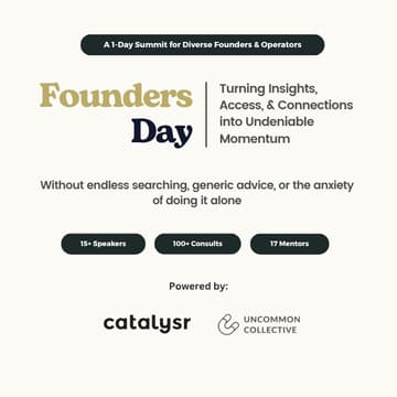 Cover Image for Founders Day | Turning Insights, Access, & Connections into Undeniable Momentum