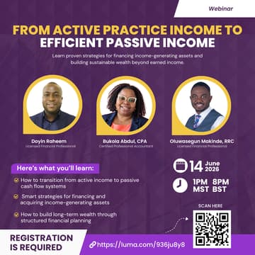 Cover Image for FROM ACTIVE PRACTICE INCOME TO EFFICIENT PASSIVE INCOME
