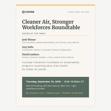 Cover Image for Wildfires, Air Quality, and Workforce Health with MetLife