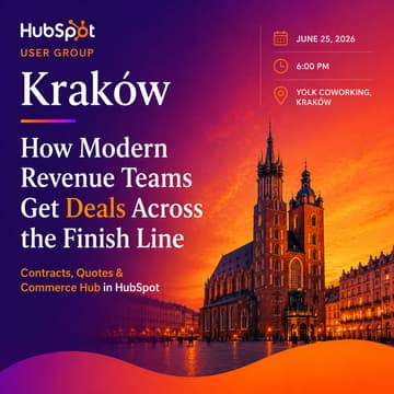 Cover Image for HubSpot User Group: How Modern Revenue Teams Get Deals Across the Finish Line