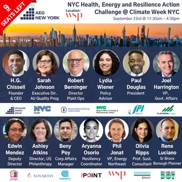 Cover Image for AEG NYC Health, Energy & Resilience Action Challenge @ Climate Week NYC