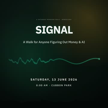 Cover Image for Signal : A Walk for Anyone Figuring Out Money & AI (Cubbon Park)