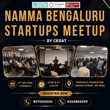 Cover Image for Namma Bengaluru Startups Meetup