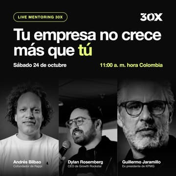 Cover Image for Live Mentoring: Tu empresa no crece más que tú