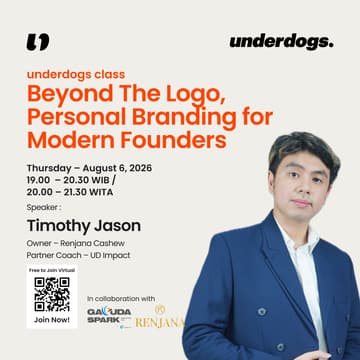 Cover Image for underdogs class: Beyond The Logo, Personal Branding for Modern Founders