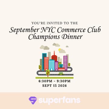 Cover Image for NYC Commerce Club Champions Dinner