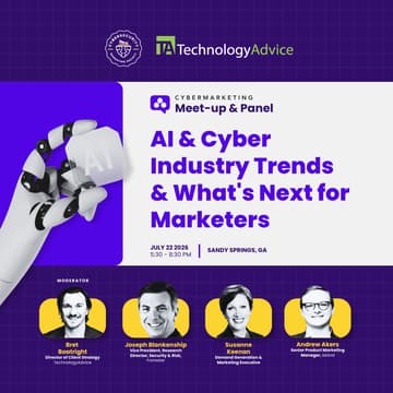 Cover Image for CyberMarketing Meet-up & Panel: AI & Cyber Industry Trends & What's Next for Marketers