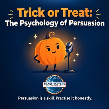 Cover Image for Rogaland Toastmasters Meeting - Trick or Treat: The Psychology of Persuasion
