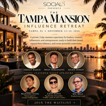 Cover Image for THE TAMPA MANSION INFLUENCE RETREAT | Social8