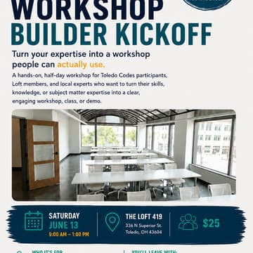 Cover Image for Workshop Builder Kickoff
