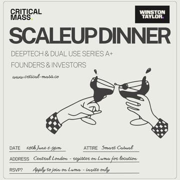 Cover Image for Scaleup Series A+ Founders & Investors - Deeptech & Dual Use Dinner with Taylor Wessing
