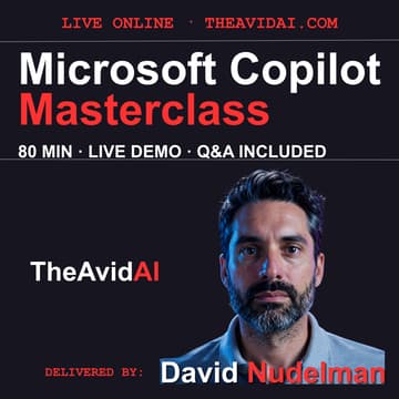 Cover Image for Microsoft 365 Copilot Masterclass - TheAvidAI