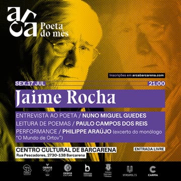 Cover Image for Poeta do Mês #3: Jaime Rocha