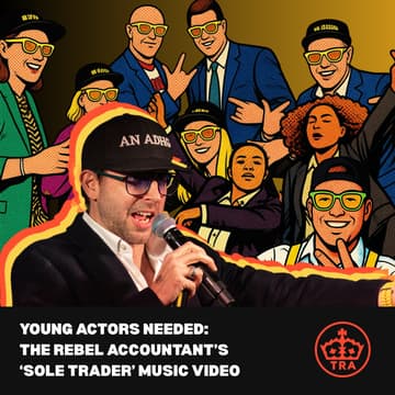 Cover Image for Actors Needed: The Rebel Accountant’s “Sole Trader” Music Video!
