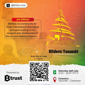 Cover Image for BitDevs Yaounde 5th Edition