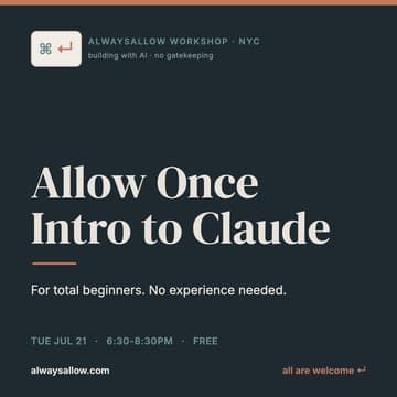 Cover Image for Allow Once: Intro to Claude