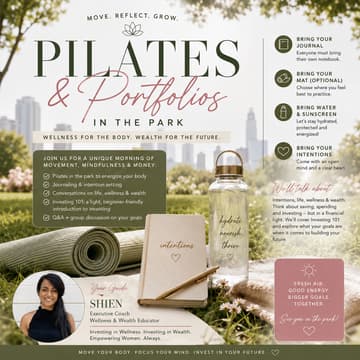 Cover Image for Pilates & Portfolios In The Park