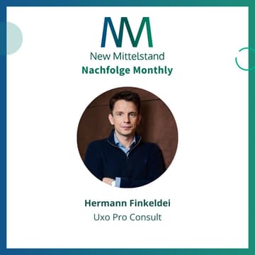 Cover Image for Nachfolge Monthly September 2026: Übernahme der Uxo Pro Consult GmbH mit Hermann Finkeldei