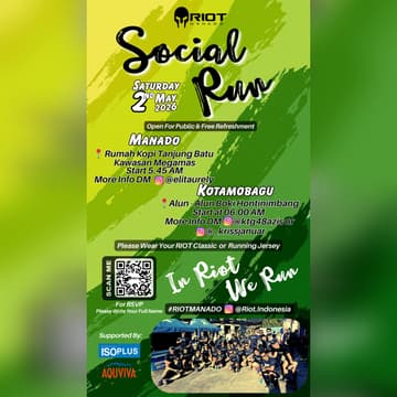 Cover Image for SOCIAL RUN RIOT MANADO 02/05/2026
