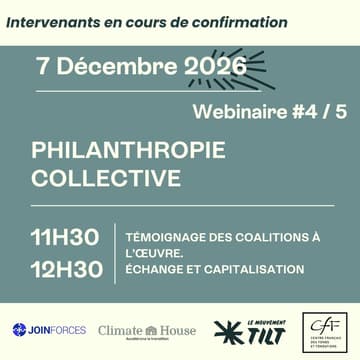 Cover Image for Épisode #4 - Coalitions Philanthropiques - Série de Webinaires Thématiques