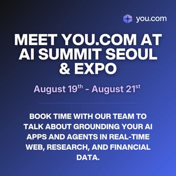 Cover Image for Meet You.com at AI Summit Seoul 2026