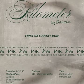 Cover Image for KILOMETER RUN CLUB | CarolinaRun x Babaloo Coffee & Matcha