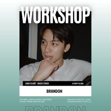 Cover Image for Brandon - Workshop K-Pop - 9-12 ans
