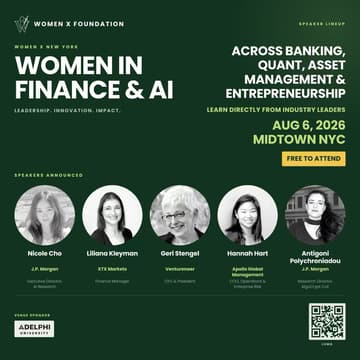 Cover Image for Women X NYC: AI in Finance & Fintech