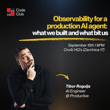 Cover Image for Code Club #5: Observability for a production AI agent: what we built and what bit us