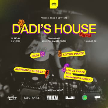 Cover Image for Pardee Bass x Levitate presents Dadi's House -Featuring Lotus Phaze, Dadi & aminabonthebeat