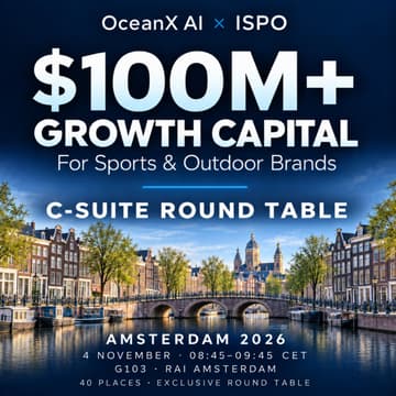 Cover Image for $100M+ Growth Capital for Sports & Outdoor Brands - OceanX AI x ISPO Amsterdam Roundtable